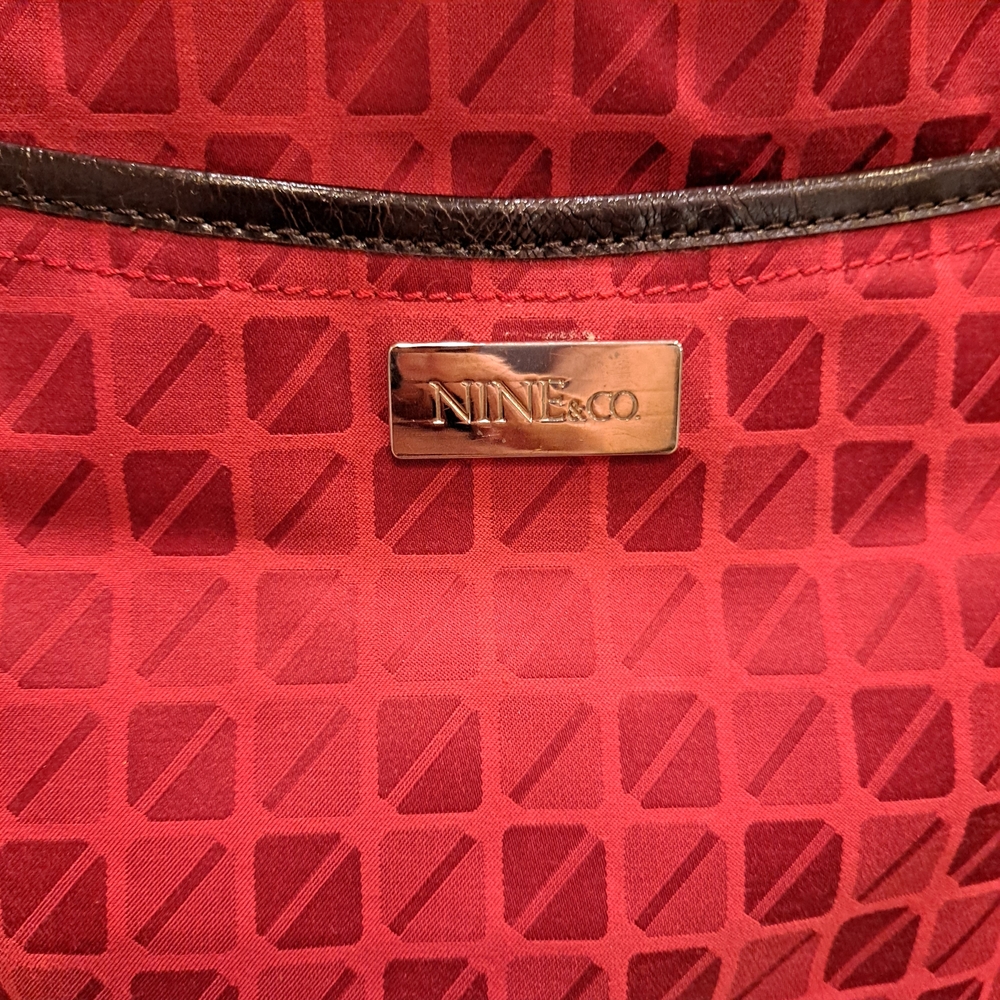 Nine & Co. Red Geometric Shoulder Bag - Picture 3 of 11